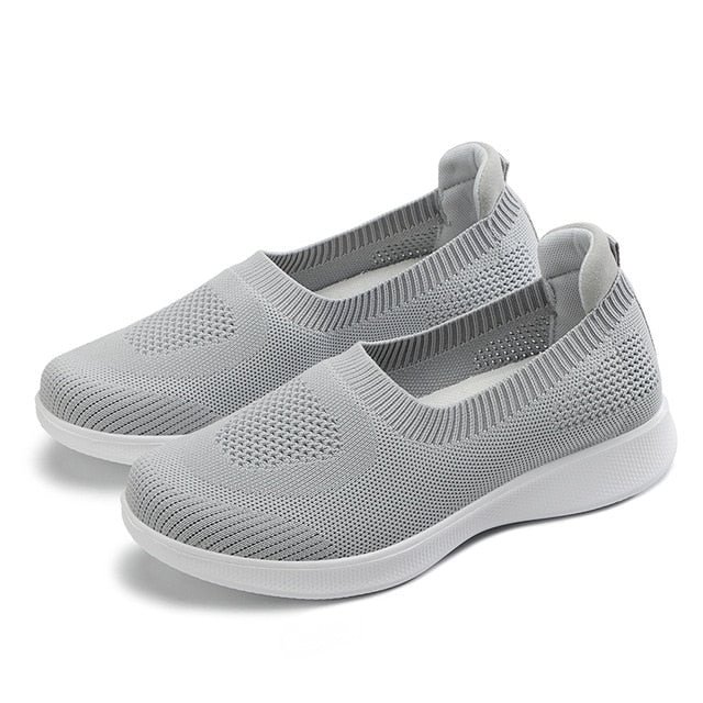 Sneakers women shoes 2021 new slip-on breathable mesh sock women casual flat shoes loafers vulcanized shoes woman plus size
