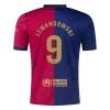 LEWANDOWSKI #9 Barcelona Home Soccer Jersey 2024/25 &ndash; Spotify Logo Without Text