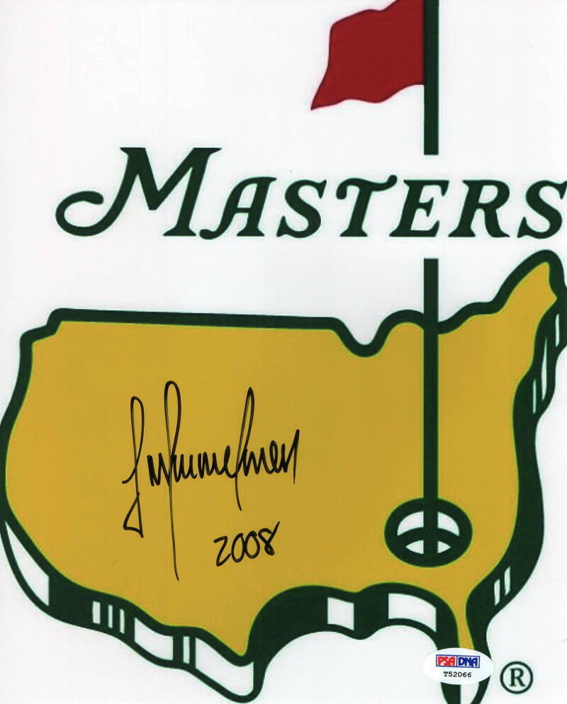 TREVOR IMMELMAN SIGNED AUTOGRAPH 8x10 FLAG Photo Poster painting - 2008 MASTERS CHAMPION PSA