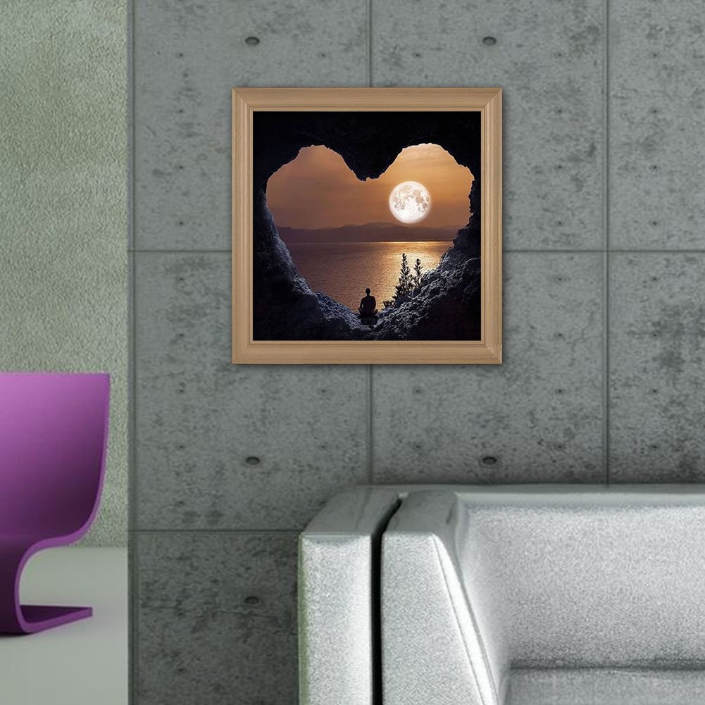 Heart Mountain - Full Diamond Painting - 30x30cm