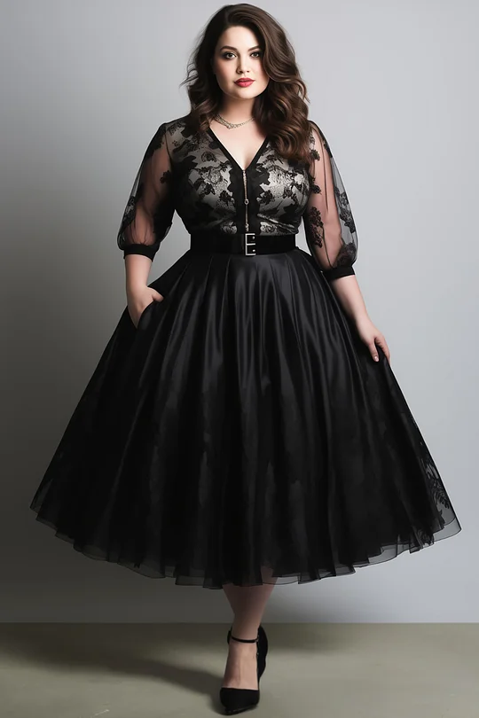 Plus Size Goth Dresses - Flycurvy