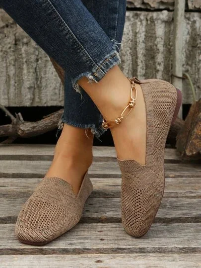Step-In Elegance: Orthopedic Non-Slip Flat Shoes - Comfort Meets Style