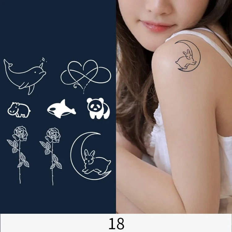 Basketball Anime Flower Butterfly Text Art Festival Cute Cool Waterproof Full Body Arm Men and Women Natural Temporary Tattoos
