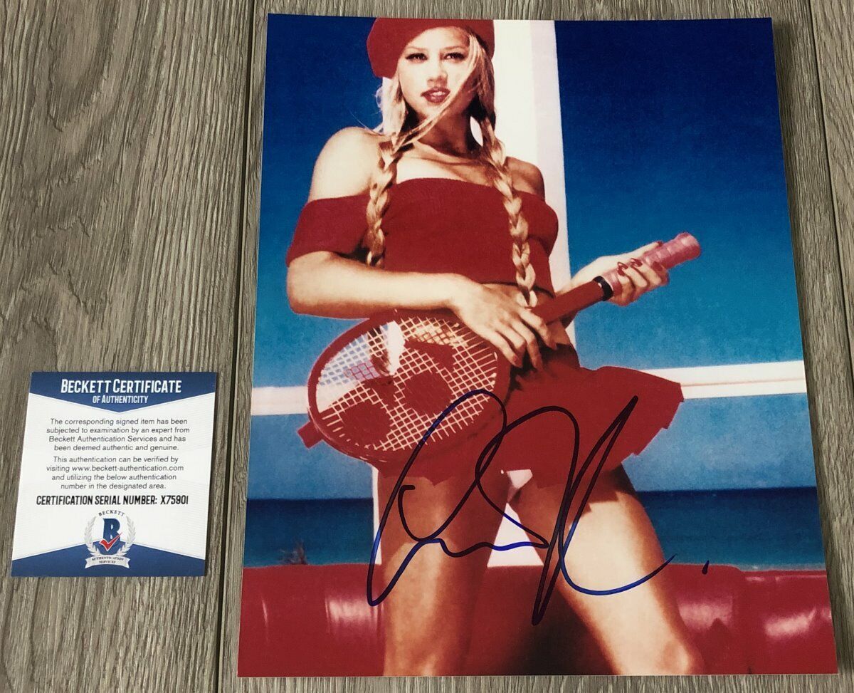 SEXY ANNA KOURNIKOVA SIGNED AUTOGRAPH 8x10 Photo Poster painting w/PROOF & BECKETT BAS COA