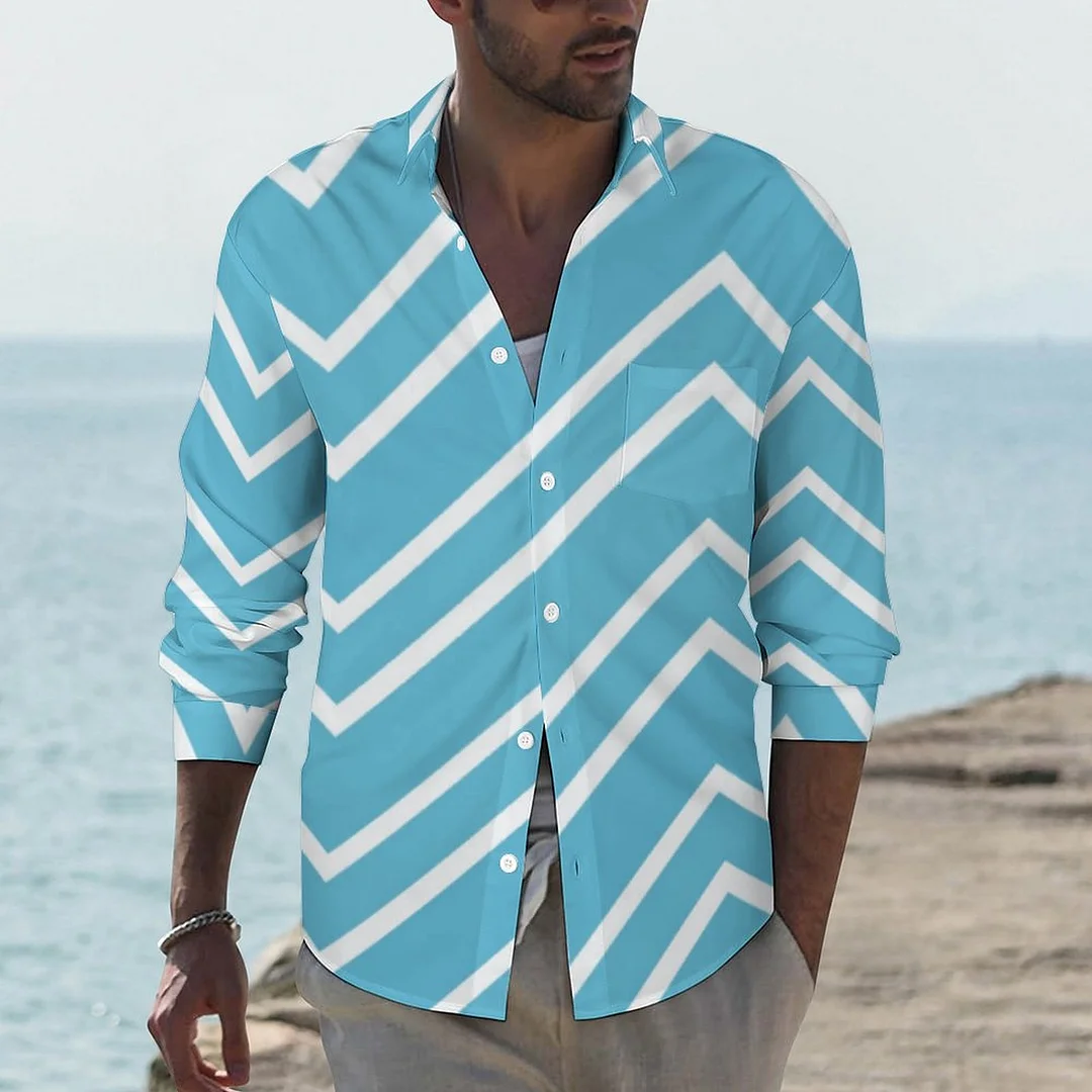 Men's Tropical Zigzag Hawaiian Shirt