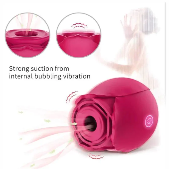 rose vibrator · durable rose toy with strong suction
