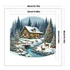 Christmas Cottage-11CT Stamped Cross Stitch 40*40cm/15.75*15.75in tapestrymarket