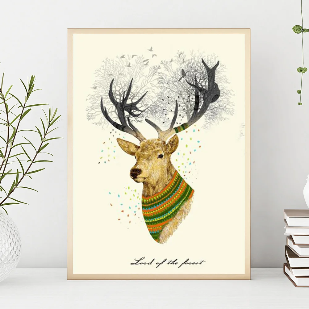 Full Round Diamond Painting 30*40cm - Deer