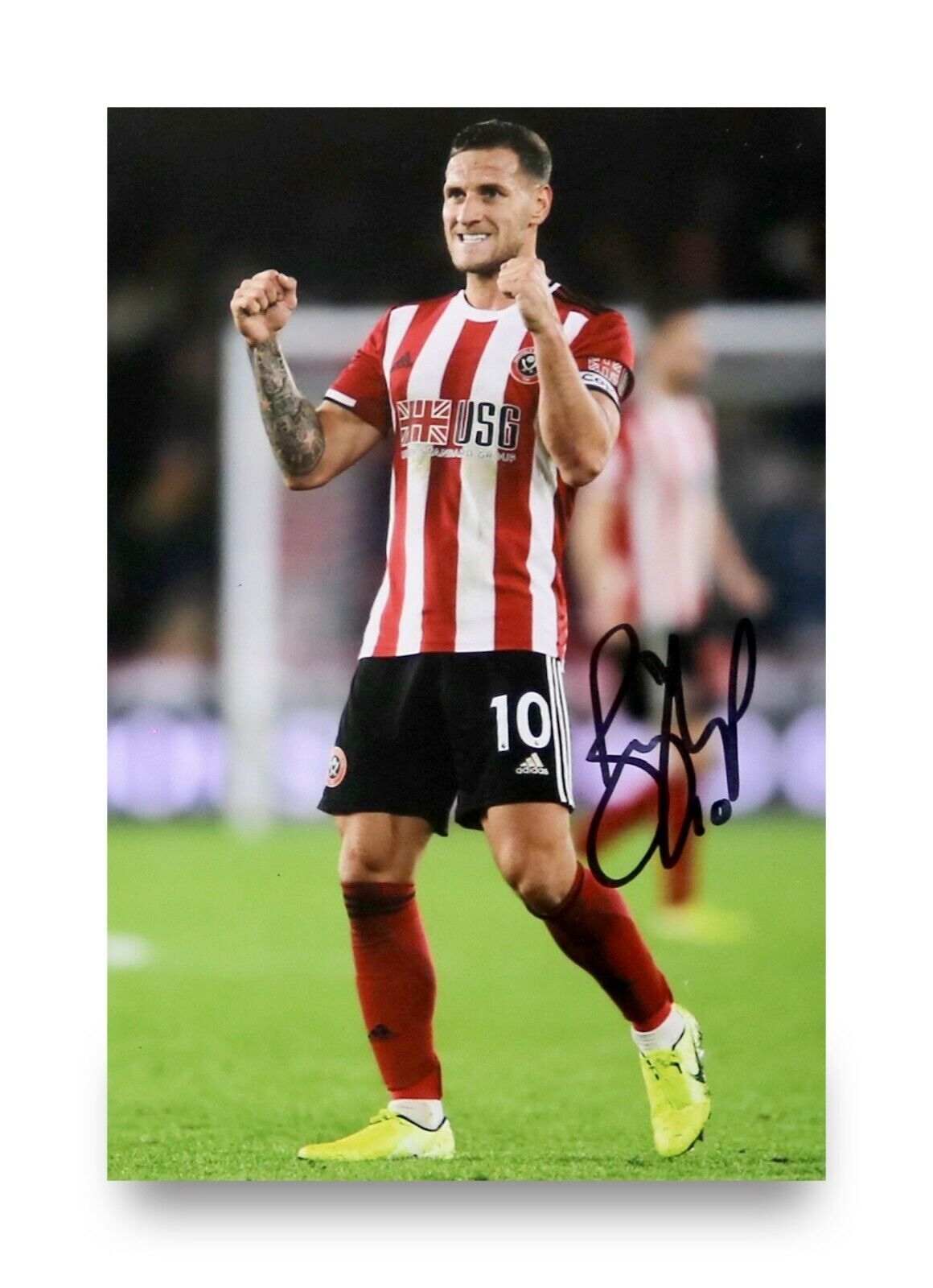 Billy Sharp Signed 6x4 Photo Poster painting Sheffield United FC England Genuine Autograph + COA