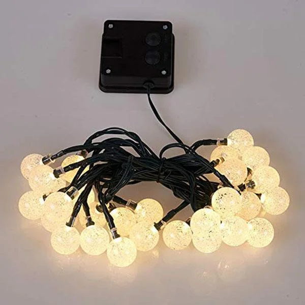 30 LED Solar Bubble Beads Patio String Lights
