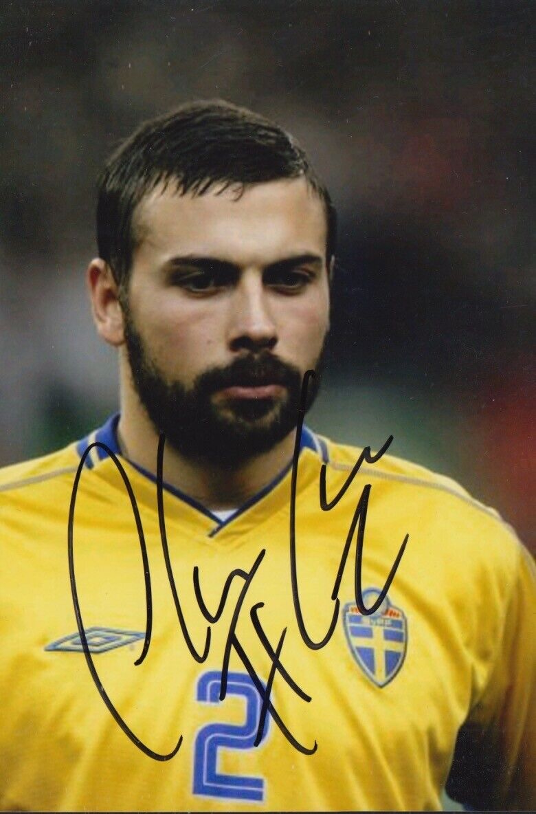 ALEXANDER OSTLUND HAND SIGNED 6X4 Photo Poster painting SWEDEN FOOTBALL AUTOGRAPH 2