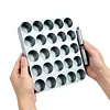 20 Grids Diamond Painting Storage Rack 3D Printing Diamond Painting Storage Container Large Capacity Leak-proof for Boys Girls Adults Students Home Office Leisure (Silver)