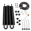 Converter Kit Aluminum Engine Oil Cooler Car Modified Accessories (4 Row)