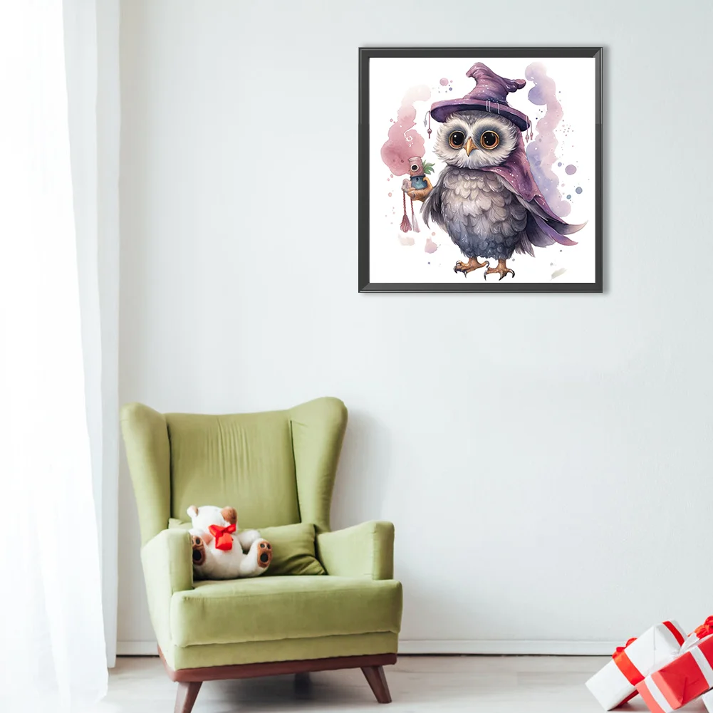 Diamond Painting - Full Round Drill - Owl(Canvas|40*40cm)