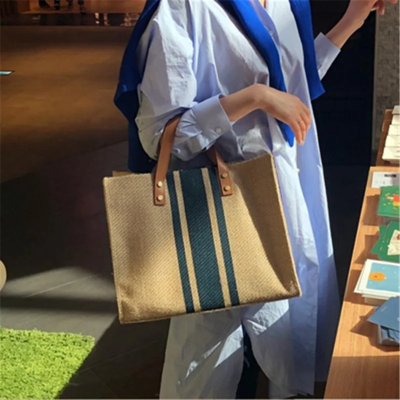 Women Handbag Summer Casual Canvas Bag Large Capacity