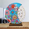 (US Local)Wooden Special Shaped DIY Diamond Painting Moon Perpetual Calendar Decor Kits