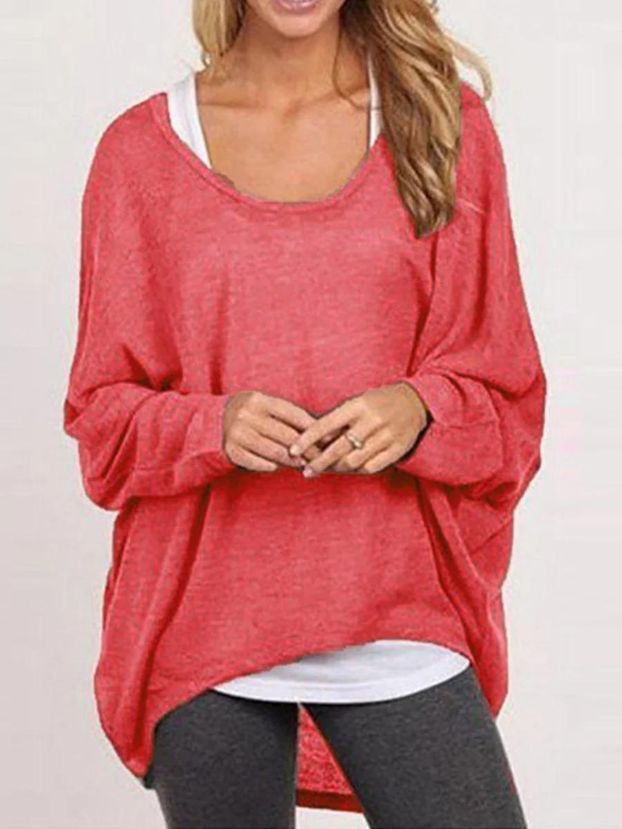 Loose Tshirt Multiple colors Casual Knitting Sweater
