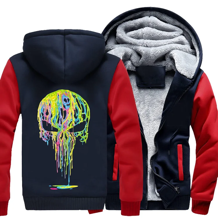 Color Paint Punisher, Punisher Fleece Jacket