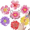6pcs DIY Anti Slip Flower Coasters Stackable Creative for Tabletop Protection