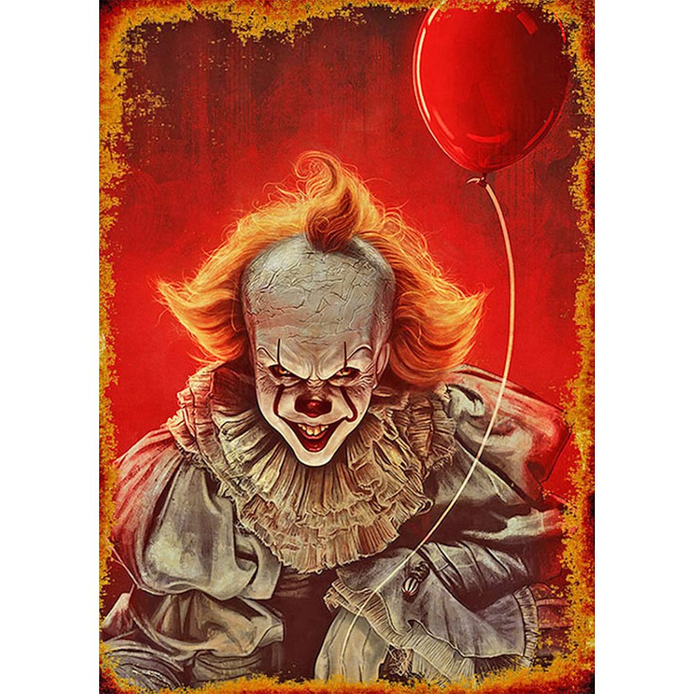 

30*40CM-Clown Rhinestone-Round Drill Diamond Painting, 501 Original