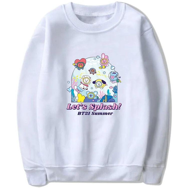 BT21 Let’s Splash Round Crew Hoodie