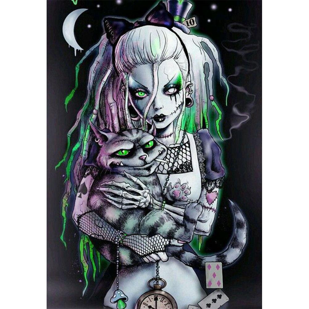 

30*40CM - Novelty Girl - Round Drill Diamond Painting, 501 Original