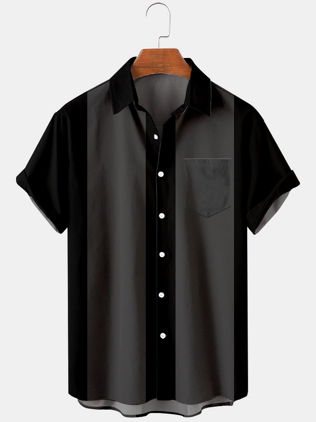 Suitmens Men's Vintage 50s Style Classic Bowling Shirt