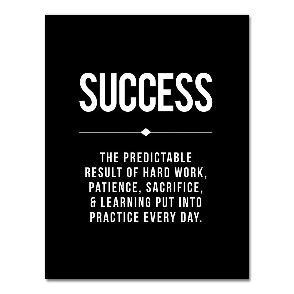 Grind Hustle Success Motivational Posters and Prints Office Decor Modern Art Entrepreneur Motivation Canvas Painting Pictures