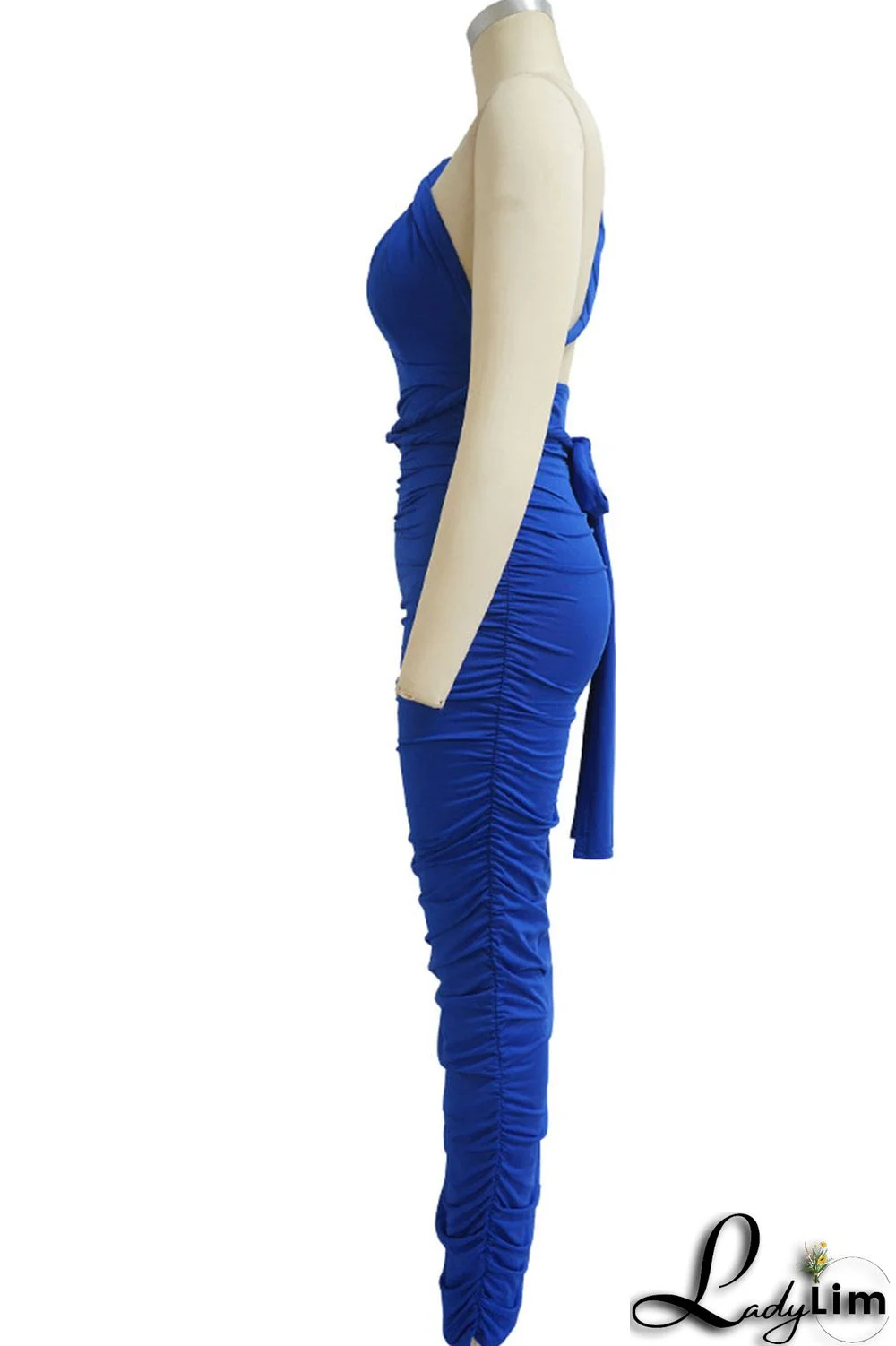 Burgundy Sexy Solid Split Joint Frenulum Fold Asymmetrical One Step Skirt Dresses