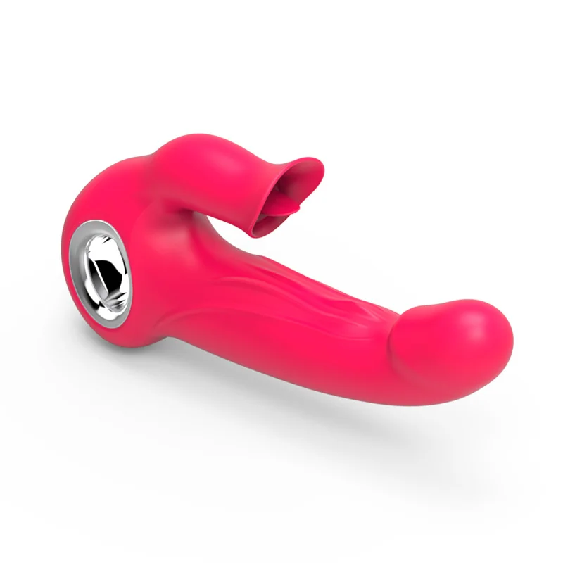 2-in-1 Licking G-spot Vibrator Rosetoy Official