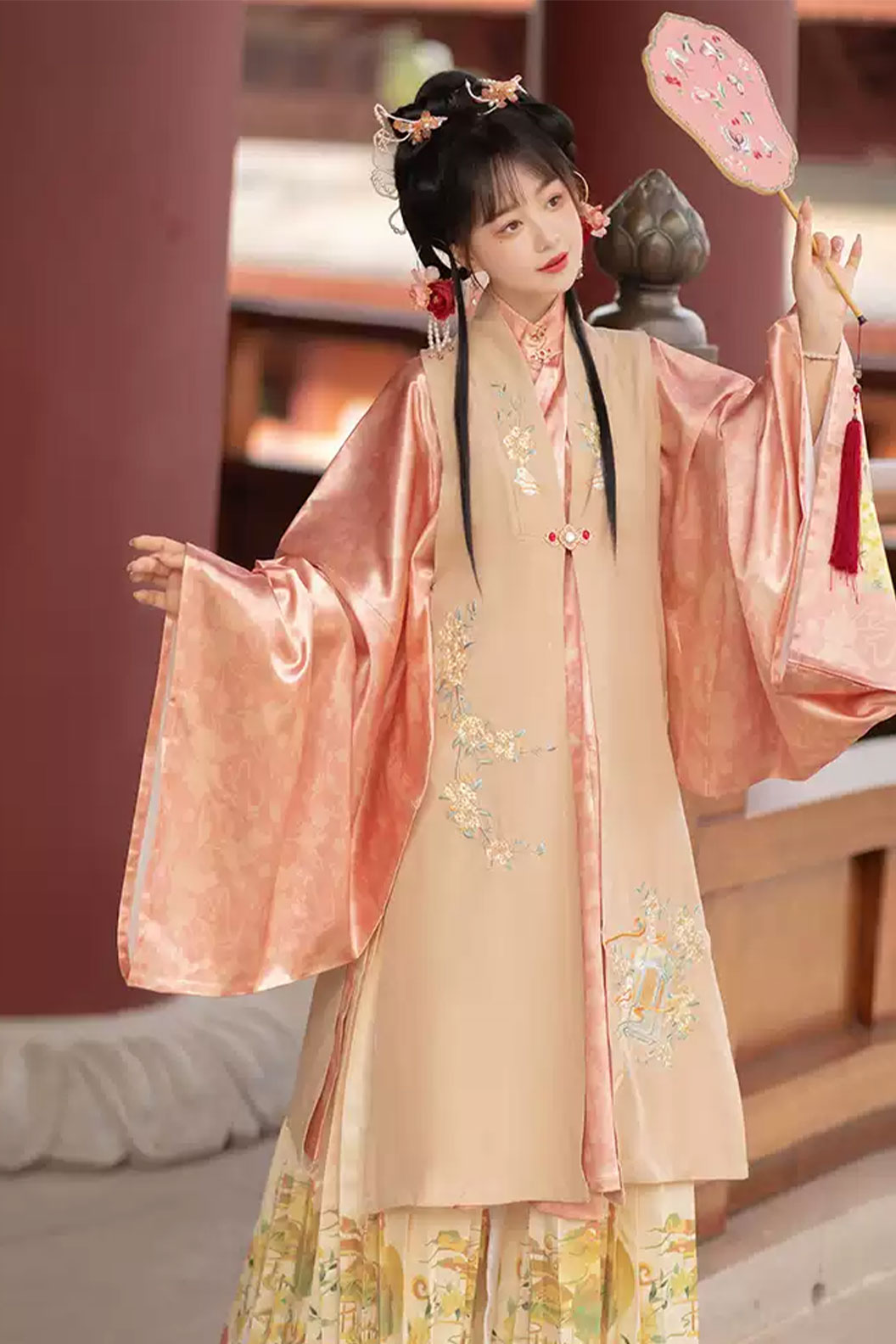 Ming dynasty hanfu wide-sleeved robe hanfu dress fall - yuxiaqunju 玉霞裙裾 Stupa Stones