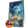 (40*60cm)Volcano - Full Round Drill Diamond Painting