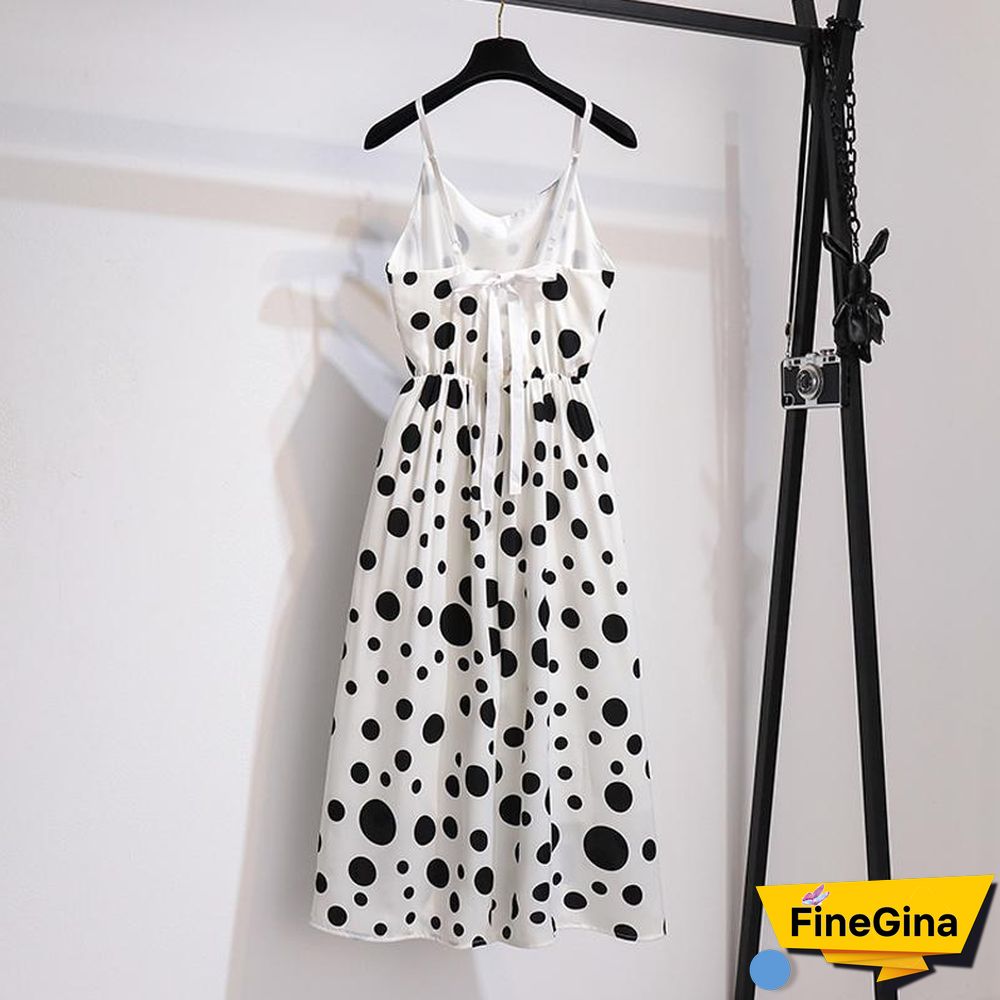 Blazer+Pokla Dots Cami Dress P10241