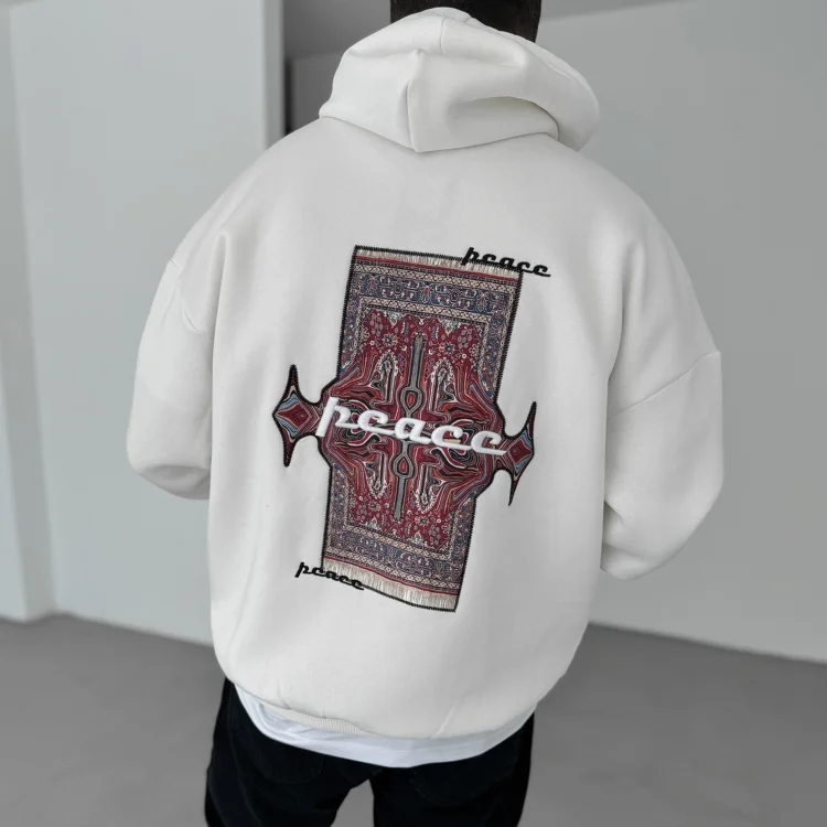 Ethnic Design Casual Oversized Hoodie