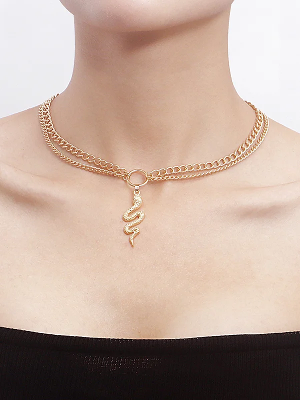 Classic Snake Shape Necklaces Accessories
