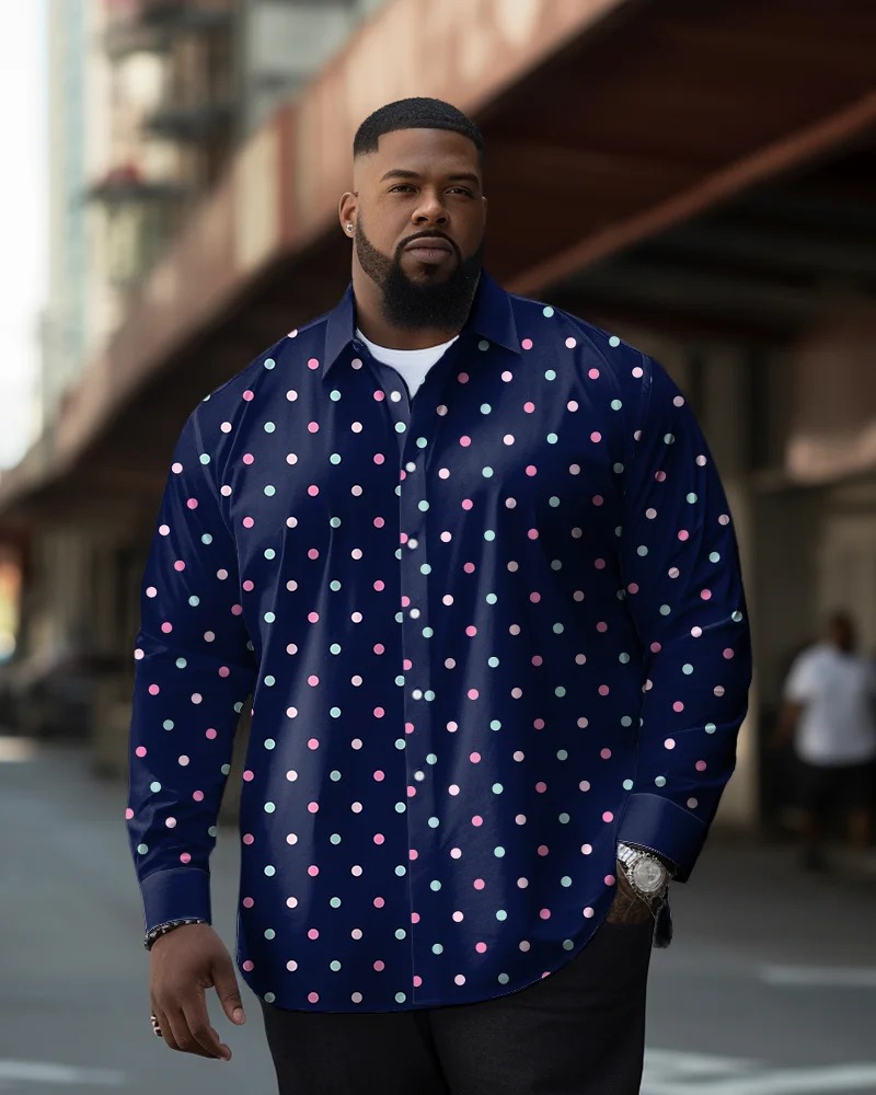 big and tall polka dot printed clothes