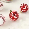 16PCS Gorgeous Painting Christmas Tree 6CM Hanging Balls Set