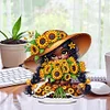 (US Only)Acrylic Special Shape Sunflower Girl Diamond Painting Desktop Ornaments