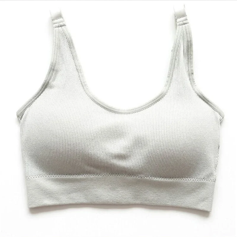 Women's Bra Tube Top Crop Top Female Seamless Back Outdoor Sports Underwear Bra For Women Cotton Female Bra Tops Brassiere