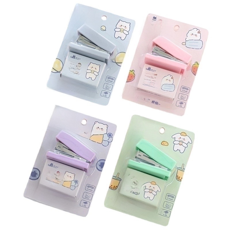 Cartoon Plastic Metal Class Learning Cute Stapler