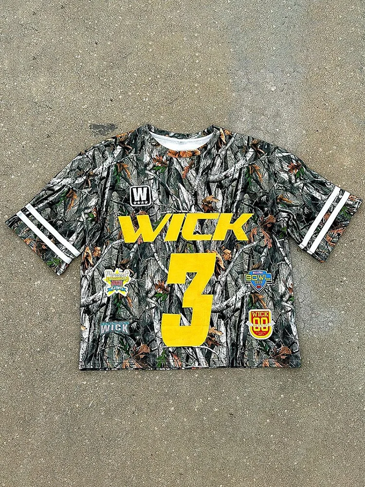 Vintage Wick Camo Graphic Short Sleeve T-Shirt - SOPULA