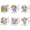 6Pcs Elefant - 5d DIY Handwerk Aufkleber Magnet