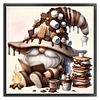 (Multi Style)Coffee Gnome-Full Embroidery 3 strands 11CT Stamped Cross Stitch-40*40CM