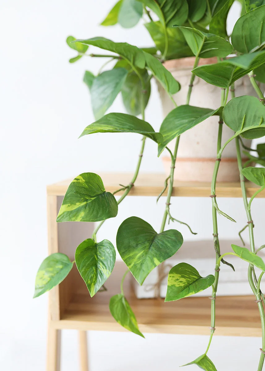 Real Touch Hanging Pothos Fake Plant - 22"