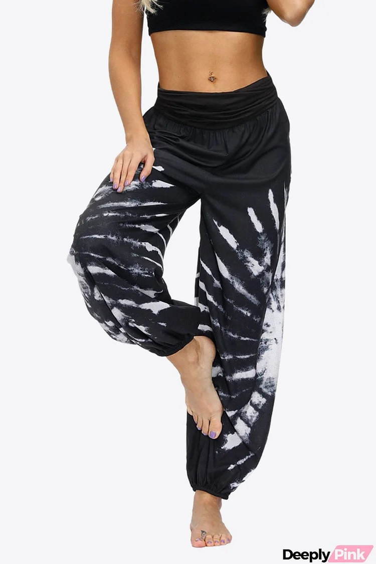 Exotic Style Printed Ruched Pants