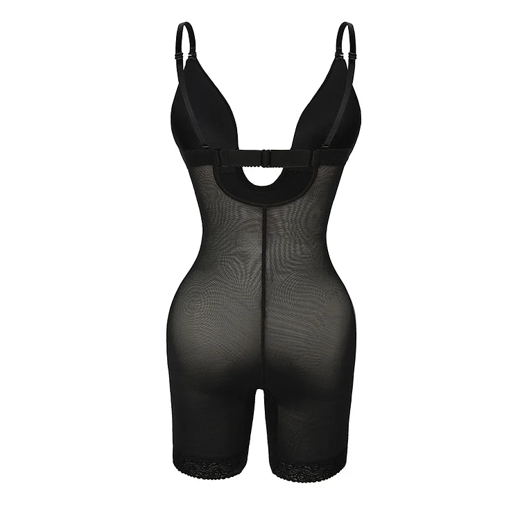Skin Color Low Back Open Crotch Lace Body Shaper Superfit Everyday