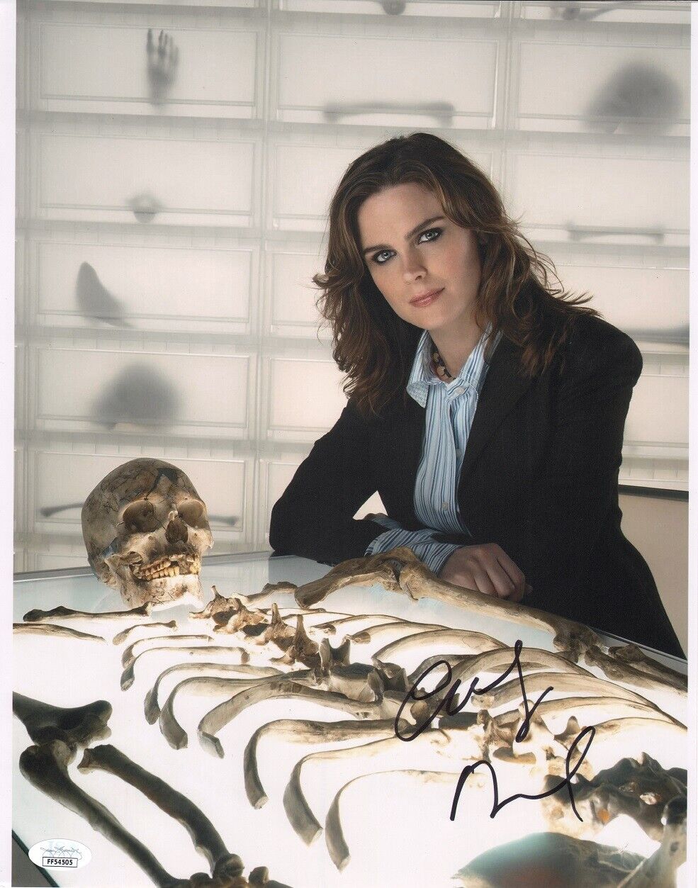 EMILY DESCHANEL Authentic Hand-Signed BONES - Temperance