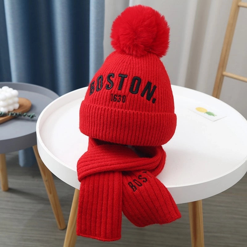 Kid’S Casual Vintage Style Letter Printing (Printing) Wool Cap