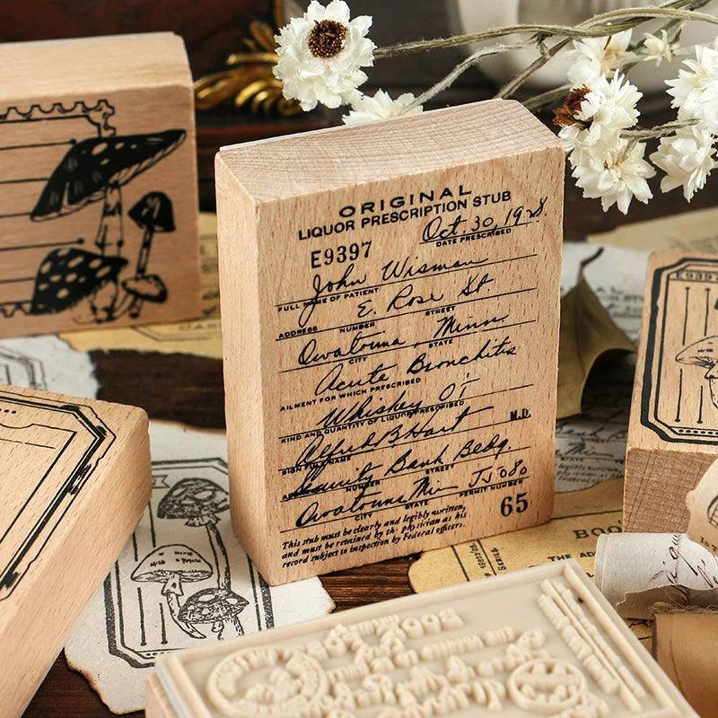 Retro Wooden Stamps-Himinee.com