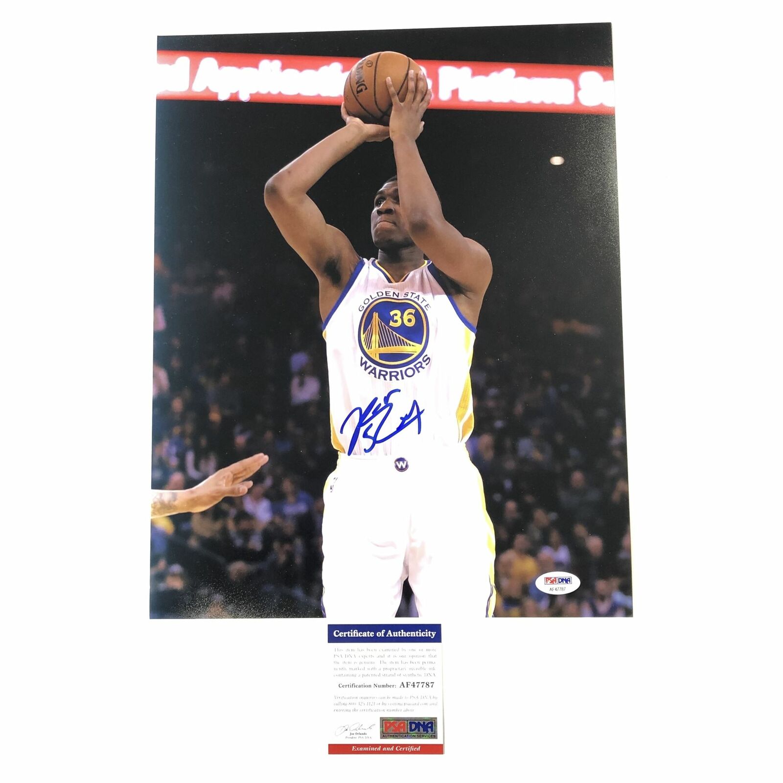 Kevon Looney signed 11x14 Photo Poster painting PSA/DNA Golden State Warriors Autographed